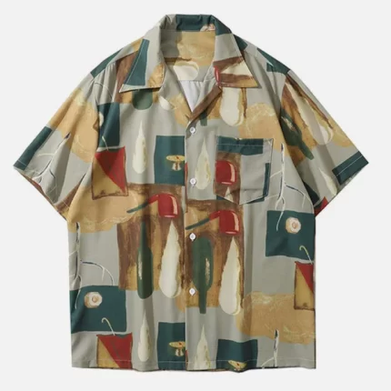 Aelfric Eden Vintage Oil Painting Pipe Print Shirt